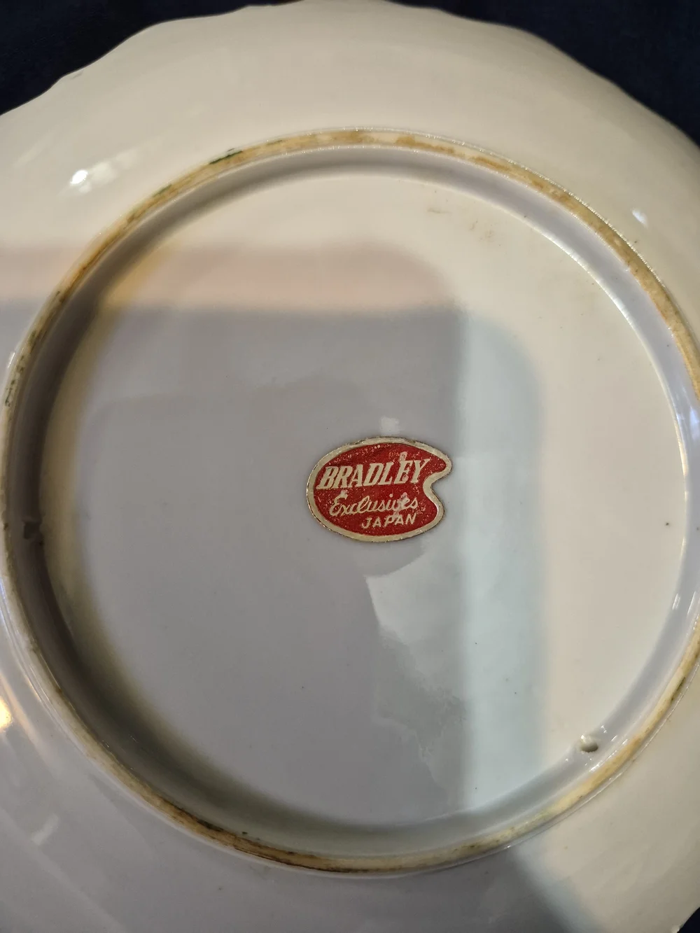 Apology Decorative Ceramic Plate with Gold Trim